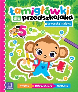 Picture of Łamigłówki dla przedszkolaka z wesołą małpką. Rysuję – uczę się – rozwiązuję
