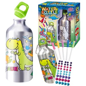 Obrazek Zestaw kreatywny butelka na wodę dinozaur