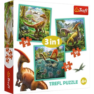 Picture of Puzzle Niezwykły świat dinozaurów 3w1