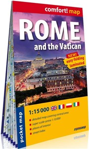 Obrazek Rzym i Watykan (Rome and the Vatican)  kieszonkowy laminowany plan miasta 1:15 000