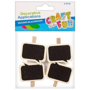 Picture of Ozdoba dekoracyjna drewniane tabliczki spinacze 4e