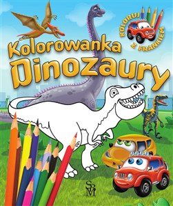 Obrazek Dinozaury. Kolorowanka. Samochodzik Franek