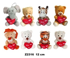 Picture of Zwierzęta z sercem 12cm MIX