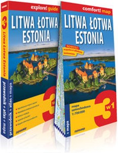 Obrazek Litwa Łotwa Estonia 3w1 przewodnik + atlas + mapa