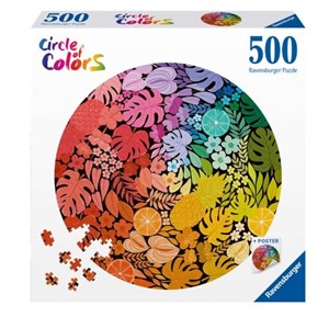Picture of Puzzle 2D 500 Paleta kolorów. Tropiki