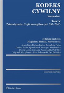 Obrazek Kodeks cywilny Komentarz Tom 4 Zobowiązania Część szczególna (art. 535–764(9))