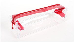 Obrazek Piórnik Clear czerwony