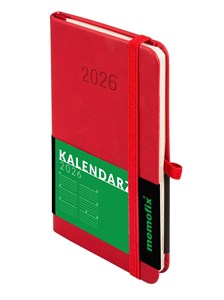 Picture of Kalendarz 2026 Memofix A6 TDW czerwony