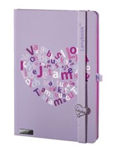 Picture of Notes A5 Lanybook Lovestruck fioletowy