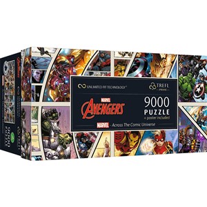 Obrazek Puzzle 9000 Prime Marvel Across The Comic Universe 81022