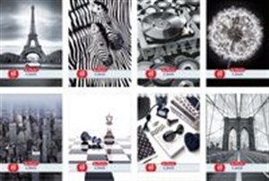 Obrazek Zeszyt A5 Black&White w kratkę 60 kartek 5 sztuk mix