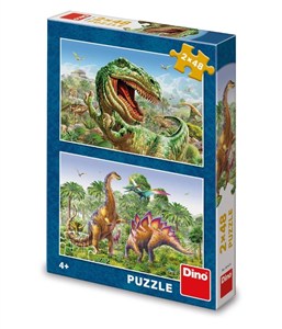 Picture of Puzzle 2x48 Walczące Dinozaury