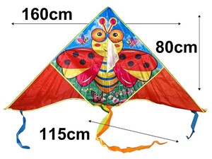 Obrazek Latawiec biedronka 160x80cm + ogon