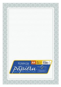 Obrazek Papier ozdobny A4 certyfikat dyplom 170g/m2 25ar