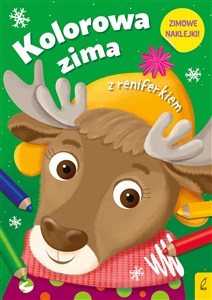 Picture of Kolorowa zima z reniferkiem