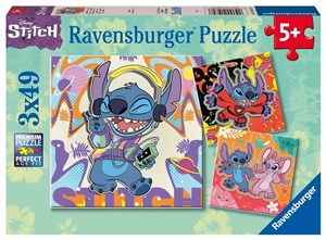 Picture of Puzzle dla dzieci 2D 3x49 Disney Stitch