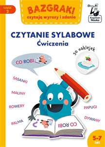 Picture of Bazgraki czytają wyrazy i zdania Część 2 Czytanie sylabowe Ćwiczenia