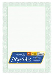 Obrazek Papier ozdobny A4 certyfikat dyplom 170g/m2 25ar
