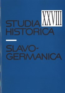 Obrazek Studia Historica Slavo Germanica XXVIII