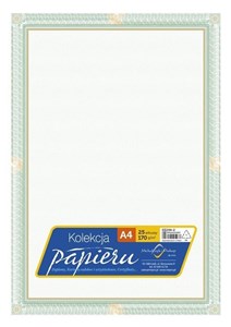 Obrazek Papier ozdobny A4 certyfikat dyplom 170g/m2 25ar