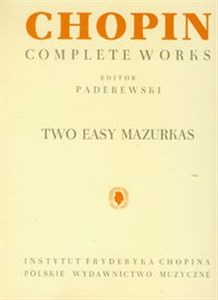 Obrazek Chopin Complete Works Two Easy Mazurkas