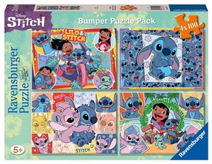 Picture of Puzzle dla dzieci 2D 4x100 Disney Stitch