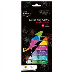 Obrazek Farby akrylowe Kidea  12x12ml