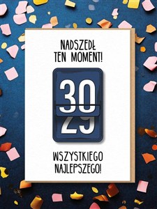 Obrazek Karnet Urodziny 30