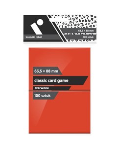 Obrazek Koszulki CCG czerwone 63,5x88 (100sztuk) REBEL