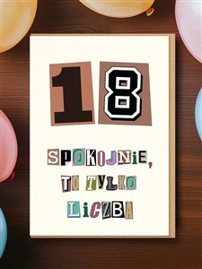 Obrazek Karnet Urodziny 18