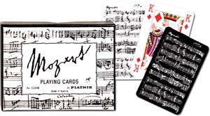 Obrazek Karty do gry Piatnik 2 talie Mozart, black and white