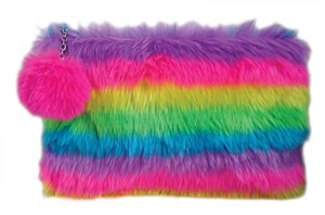 Picture of Piórnik saszetka tęczowe futro stn 5287