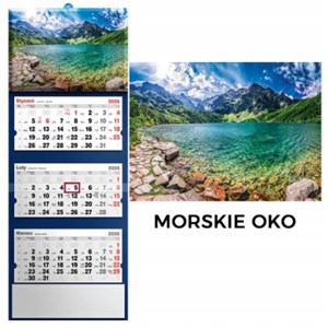Picture of Kalendarz 2026 trójdzielny Morskie Oko