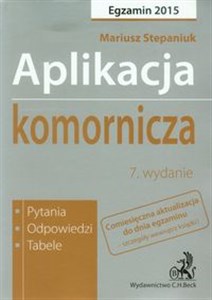 Picture of Aplikacja komornicza Egzamin 2015 Pytania Odpowiedzi Tabele