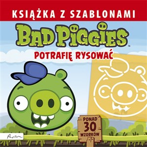 Picture of Bad Piggies Książka z szablonami Potrafię rysować