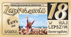 Picture of Zaproszenie Urodziny 18 (10szt)