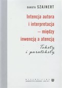Intencja a... - Danuta Szajnert -  Polish Bookstore 
