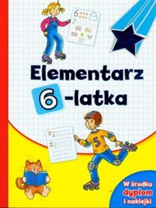 Obrazek Elementarz 6 latka biała W środku dyplom i naklejki