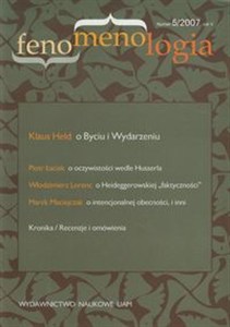 Obrazek Fenomenologia nr 5/2007
