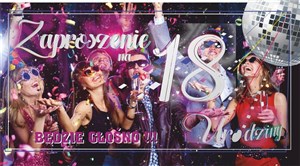 Obrazek Zaproszenie Urodziny 18 (10szt)