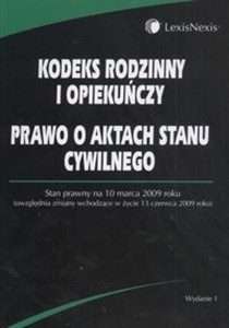 Picture of Kodeks Rodzinny i Opiekuńczy,  Prawo o aktach stanu cywilnego