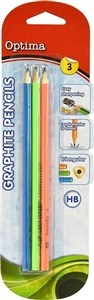 Obrazek Ołówek grafitowy 3 sztuki OPTIMA
