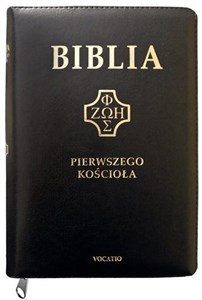 Picture of Biblia Pierwszego Kościoła czarna z paginatorami i suwakiem