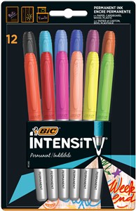 Picture of Markery permamentne BIC Intensity Intense+Pastel 12 kolorów blister
