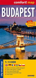 Obrazek Budapest city street map 1:13 000