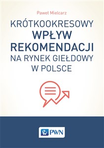 Picture of Krótkookresowy wpływ rekomendacji na rynek giełdowy w Polsce