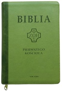 Picture of Biblia Pierwszego Kościoła jasnozielona z paginatorami i suwakiem