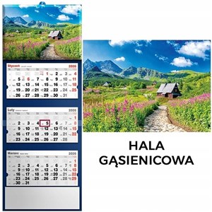 Picture of Kalendarz 2026 trójdzielny Hala gąsienicowa