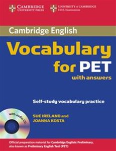 Obrazek Cambridge Vocabulary for PET Student Book with answers