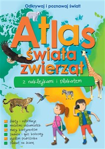 Picture of Atlas zwierząt świata z naklejkami i plakatem